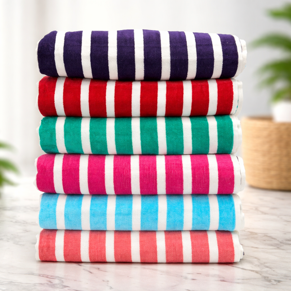 Duke Spirit Striped Cotton Bath Towel