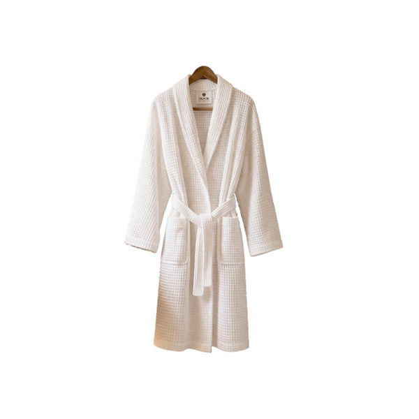 Duke Luxury Waffle Cotton Bathrobe — Hotel & Spa Grade