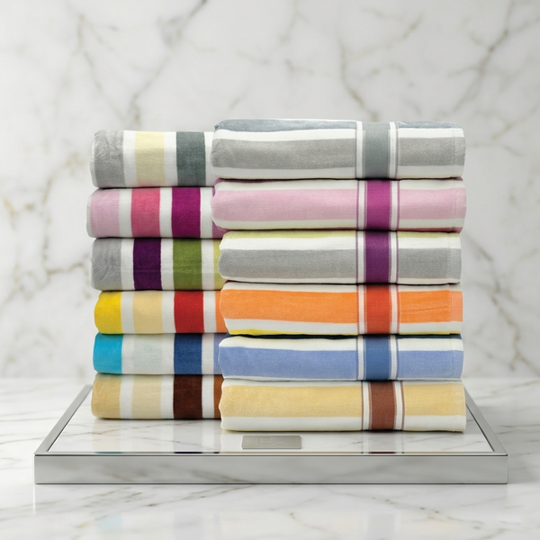 Duke Jewels Stripe Cotton Bath Towel